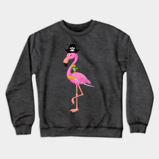 I Just Really Like Pink Pirates Flamingo Crewneck Sweatshirt